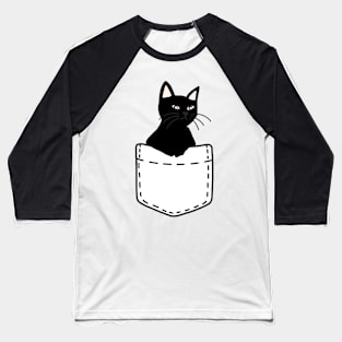 Black Cat Baseball T-Shirt